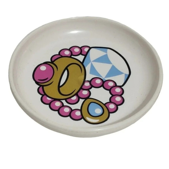 LEGO Duplo Utensil Jewelry Dish White Toy Plate - Picture 1 of 3